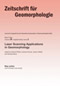 Cover der Zeitschrift für Geomorphologie
