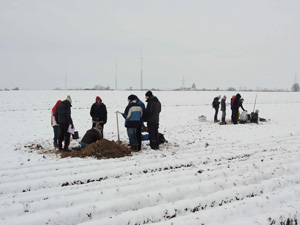Bilder von einem studentischen Geländepraktikum am Queckbrunner Hof