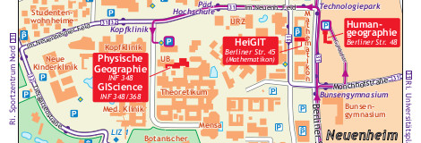 Institute of Geography Heidelberg Site Map